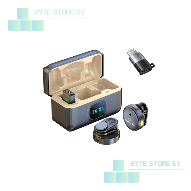 Micrófono Inalámbrico Dual - Magneticos