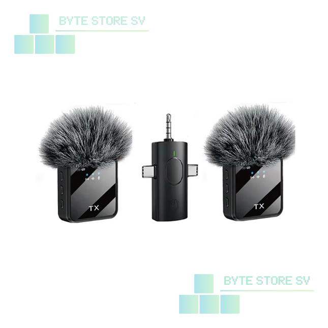 Micrófono Inalámbrico Dual - 3 en 1